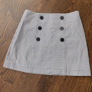 Pin strip urban outfitters mini skirt